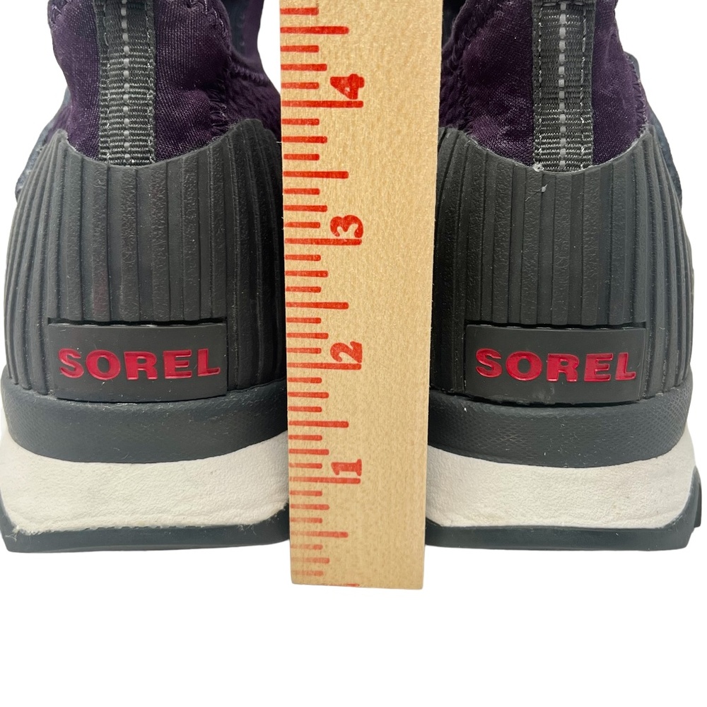 Sorel women's Kinetic Dark Plum Sneakers Size 9 - Picture 8 of 15